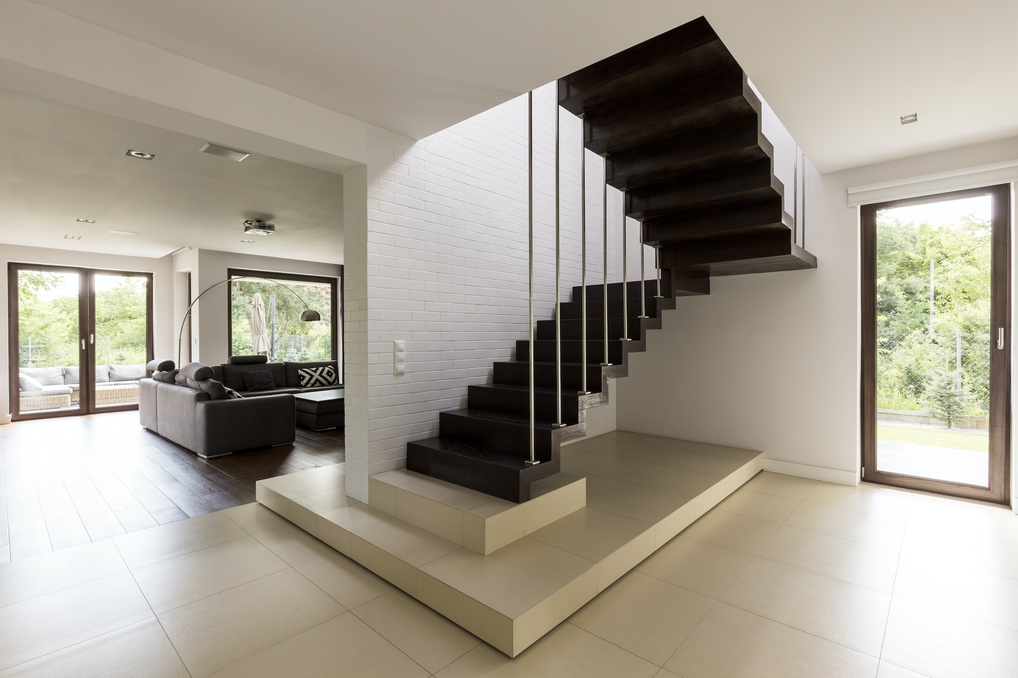Staircase in the living room